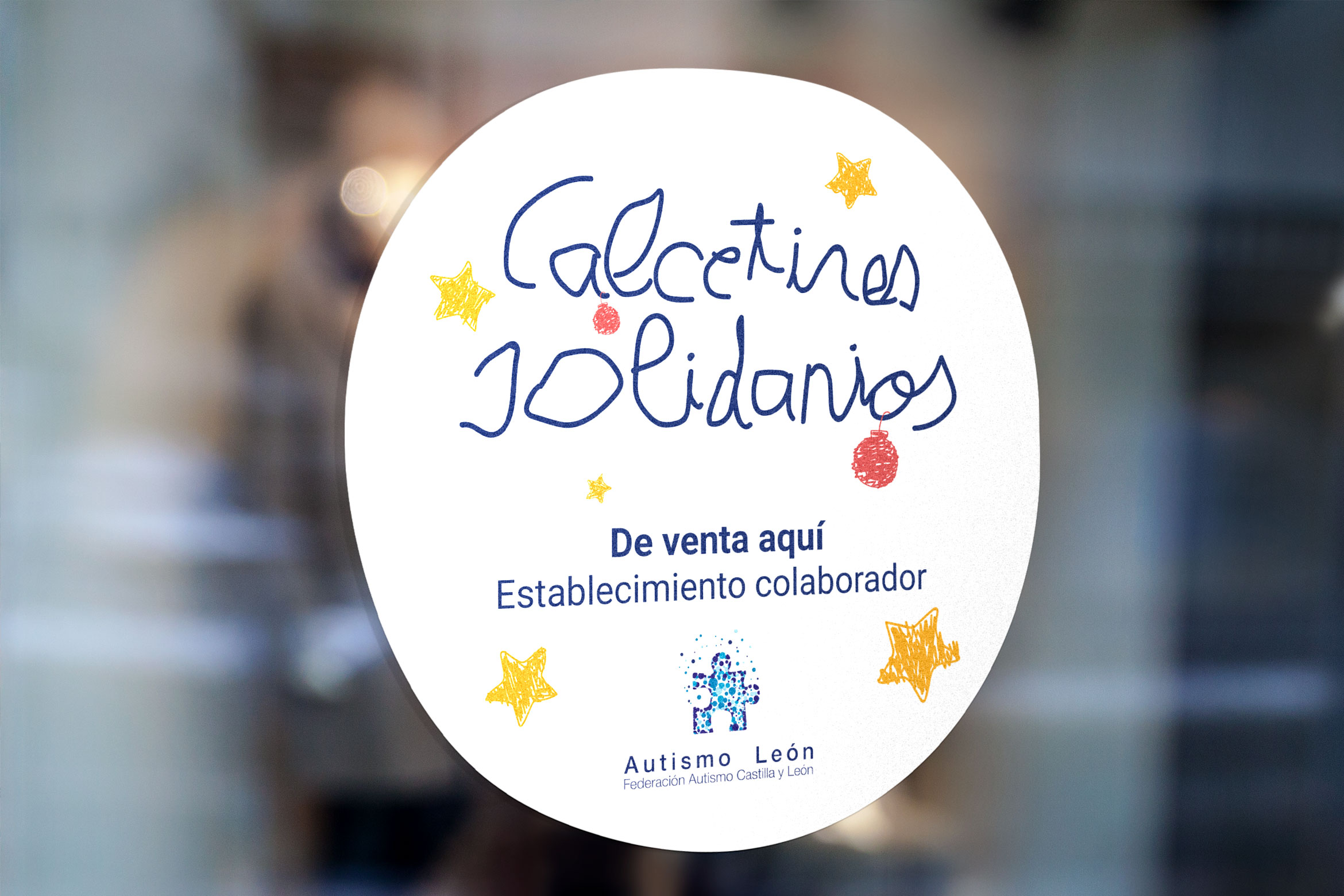 pegatina_cristal_calcetines_solidarios_autismo_leon